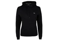 Bluzy damskie - TOMMY  HILFIGER BLUZA DAMSKA TJW REGULAR FLEECE HOODIE BLACK DW0DW09228 BDS - Rozmiar: XS - miniaturka - grafika 1