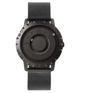 Zegarek MAGNETYCZNY Wyjątkowy KULE Casual BEZ WSKAZÓWEK Czarny UNISEX - Moda i Uroda OUTLET - miniaturka - grafika 1
