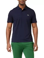 Koszulki męskie - Lacoste Paris męska koszulka polo regular fit, morski, S - miniaturka - grafika 1