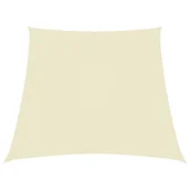 Parasole ogrodowe - vidaXL Żagiel ogrodowy, tkanina Oxford, trapezowy, 3/4x2 m, kremowy 135241 - miniaturka - grafika 1