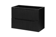 Szafki łazienkowe - Szafka łazienkowa pod umywalkę Comad Nova 80 cm czarny połysk 82-80-2S - miniaturka - grafika 1