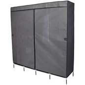 Meble modułowe i akcesoria - Garderoba szafa tekstylna 168x45x172 cm ciemnoszara - miniaturka - grafika 1