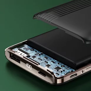 Dudao K4Pro powerbank z wbudowanymi kablami 10000mAh wyświetlacz LED zielony - Powerbanki - miniaturka - grafika 3