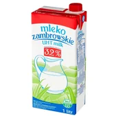 Mleko - Gostyń Mleko ZAMBROWSKIE UHT 3.2% 1l gn 0077235 - miniaturka - grafika 1