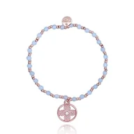 Bransoletki - Bransoletka Kamienie Naturalne Agat Pozłacana Yvon - miniaturka - grafika 1