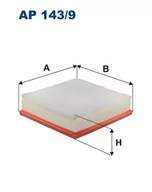 Filtry powietrza - Filtron AP 143/9 FILTR POWIETRZA LEXUS ES 12-, NX 14-, RX 15-, TOYOTA CAMRY -11 AP143/9 - miniaturka - grafika 1