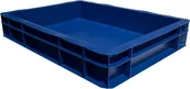Pojemniki przemysłowe - qBox Pojemnik transportowy 1/2 EURO 70 wym. 400 x 300 x 70 mm kolor: czarny - miniaturka - grafika 1