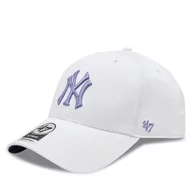 Czapki męskie - Czapka z daszkiem 47 Brand Mlb New York Yankees Enamel Twist Under '47 Mvp B-ENLSP17CTP-WH White - miniaturka - grafika 1