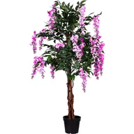 Dekoracje domu - SZTUCZNE DRZEWO GLICYNIA WISTERIA RÓŻ 120CM KWIATY - miniaturka - grafika 1