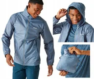 Kurtki męskie - Męska kurtka przeciwdeszczowa Regatta z membraną RMW283 VFS niebieski 3XL - miniaturka - grafika 1