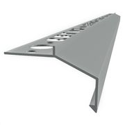 Listwy i profile - Profil aluminiowy balkonowy prosty B100 20mm 2,5m szary RAL7035 - miniaturka - grafika 1