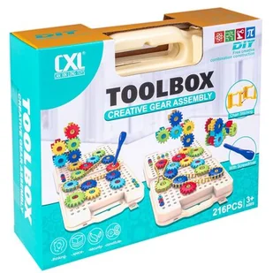 Anek Klocki zębate 216 elementów CXL200-70B AN09 - - Klocki - miniaturka - grafika 1