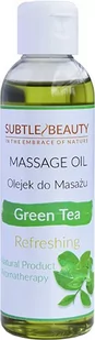 Subtle Beauty Relaksujący Naturalny olejek do masażu Zielona Herbata 140ml - Olejki i świece do masażu - miniaturka - grafika 1