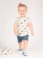 Kombinezony dla dzieci - Niemowlęcy rampers pieski Nicol,r.86 - miniaturka - grafika 1