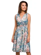 Sukienki - Stylove Sukienka w kolorze turkusowym ze wzorem - miniaturka - grafika 1