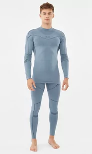 Komplet bielizny męskiej termoaktywnej bambusowej Viking Gary Turtle Neck 0800 szary - Bielizna sportowa męska - miniaturka - grafika 1