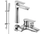 Zestawy baterii łazienkowych - Mexen Axel DB72 zestaw wannowy, chrom - 73813DB72-00 - miniaturka - grafika 1