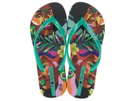 Klapki i japonki damskie - Ipanema Klapki damskie z graffiti IV Fem, Zielony czerwony, 41/42 EU - miniaturka - grafika 1