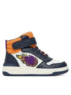 Geox Sneakersy J Washiba J56LQC 054FU C0899 M Biały - Buty dla chłopców - miniaturka - grafika 1