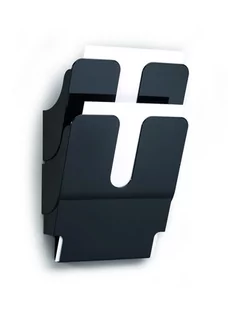DURABLE Półka Na Dokumenty A4 DURABLE Flexiplus 2 Szt. Pion Czarna - Półki na dokumenty - miniaturka - grafika 1
