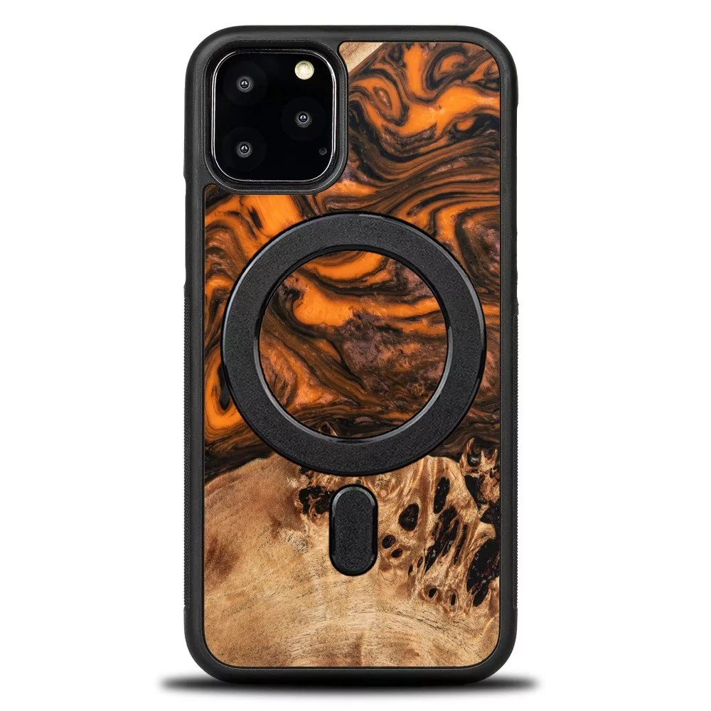 Etui Bewood Unique na iPhone 11 Pro - Orange z MagSafe
