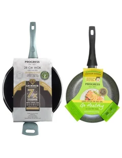 Zestaw patelnia Progress Wok 28cm + patelnia Progress FryPan 24 cm GRATIS - Patelnie Zestaw patelnia Progress Wok 28cm + patelnia Progress FryPan 24 cm GRATIS - Patelnie - miniaturka - grafika 1