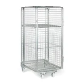 Wózki magazynowe - Wózek kontenerowy, 1 półka, 1680 x 734 x 854 mm - miniaturka - grafika 1