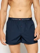 Majtki męskie - Tommy Hilfiger Bokserki Cotton Woven Boxer Icon 1U87905489 Granatowy - miniaturka - grafika 1