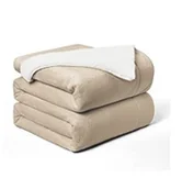 Koce - TIANSHU Dwuwarstwowy koc miękki puszysty ciepły - miniaturka - grafika 1