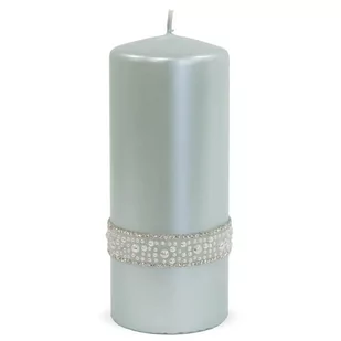 Pl Miętowy Świeca Crystal Opal Walec Duży - Świece - miniaturka - grafika 1