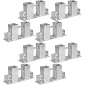 Akcesoria kominkowe - STOJAK NA DREWNO KOMINKOWE 8x WSPORNIKI PROFILE - miniaturka - grafika 1