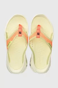 Salomon japonki Reelax Break 6.0 damskie kolor żółty na płaskim obcasie - Klapki i japonki damskie - miniaturka - grafika 1