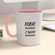 Kubki - Firmowy kubek reklamowy - CLASSIC z kolorowym wnętrzem i uszkiem - miniaturka - grafika 1