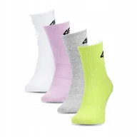 Skarpetki damskie - Skarpety casual za kostkę skarpetki sportowe 4F F432 MULTIKOLOR 32-34 - miniaturka - grafika 1