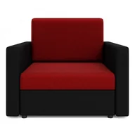 Łóżka dla dzieci i młodzieży - Sofa Jednoosobowa Czerwony + Czarny Ebia - miniaturka - grafika 1
