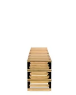 Stojaki na wino - Regał Na Wino Stojak Na 24 Butelek Szklanych/ Pet — Rw-8/ 8X3 — Surowy Naturalny Metal + Drewno Rw-8-8X3-24 / Wamar-Sosenka - miniaturka - grafika 1