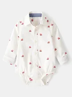 Body dla niemowląt - OshKosh Body-koszula w kolorze kremowym - miniaturka - grafika 1