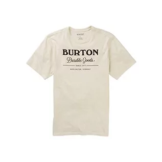 Koszulki męskie - Burton T-shirt męski Durable Goods biały Stout White XXS 20382102100 - grafika 1