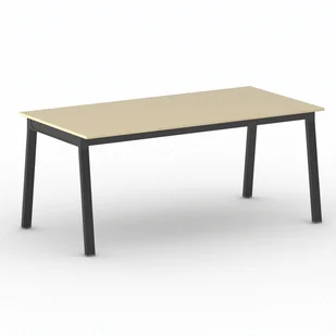 B2B Partner Stół PRIMO BASIC z czarnym stelażem, 1800 x 900 x 750 mm, brzoza 499337 - Stoły i stoliki do biura - miniaturka - grafika 1