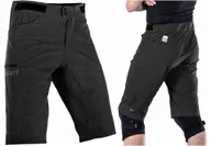 Spodenki rowerowe - Spodenki rowerowe męskie z wkładką Mtb Leatt Trail 2.0 Black XXL - miniaturka - grafika 1
