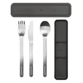 Zestawy sztućców - 3-częściowy zestaw sztućców make take ciemno szare kod: 20 66 41 - miniaturka - grafika 1