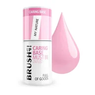Lakiery hybrydowe - BrushUp! Caring Base baza hybrydowa do paznokci My Nature 5g - miniaturka - grafika 1