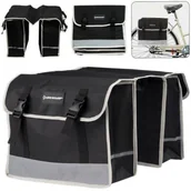 Sakwy rowerowe - Dunlop podwójna sakwa na bagażnik roweru, odporna na wpływy atmosferyczne 871125241740 - miniaturka - grafika 1