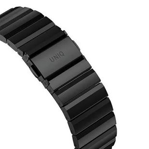 UNIQ pasek Strova Apple Watch 42/44/45mm Series 4/5/6/7/SE Stainless Steel czarny/midnight black - Akcesoria do smartwatchy - miniaturka - grafika 5