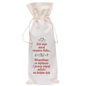 Ozdoby bożonarodzeniowe - Worek Na Butelkę Bawełniany - Dziś Mija Nasza Rocznica Ślubu (77) - miniaturka - grafika 1