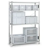 Szafy i regały magazynowe - META Regał półkowy CLIP, 200 kg, 2000x1700x400 mm, podstawowy 185247 - miniaturka - grafika 1