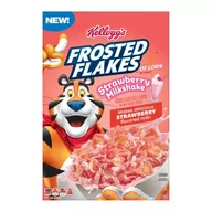 Płatki śniadaniowe i musli - Płatki Strawberry Milkshake Frosted Flakes 374g Kellogg's - miniaturka - grafika 1