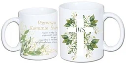 Kubek komunijny - pamiątka I Komunia Święta IHS - Pamiątka Pierwszej Komunii Świętej - miniaturka - grafika 1