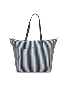 Tommy Hilfiger Torebka Poppy Summer Tote AW0AW17203 Granatowy - Torebki damskie - miniaturka - grafika 1