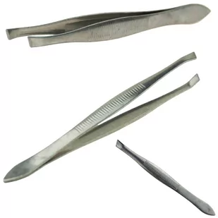 Pęseta Penseta Pinceta Do Rzęs Stalowa Skośna - Sztuczne rzęsy i akcesoria - miniaturka - grafika 2